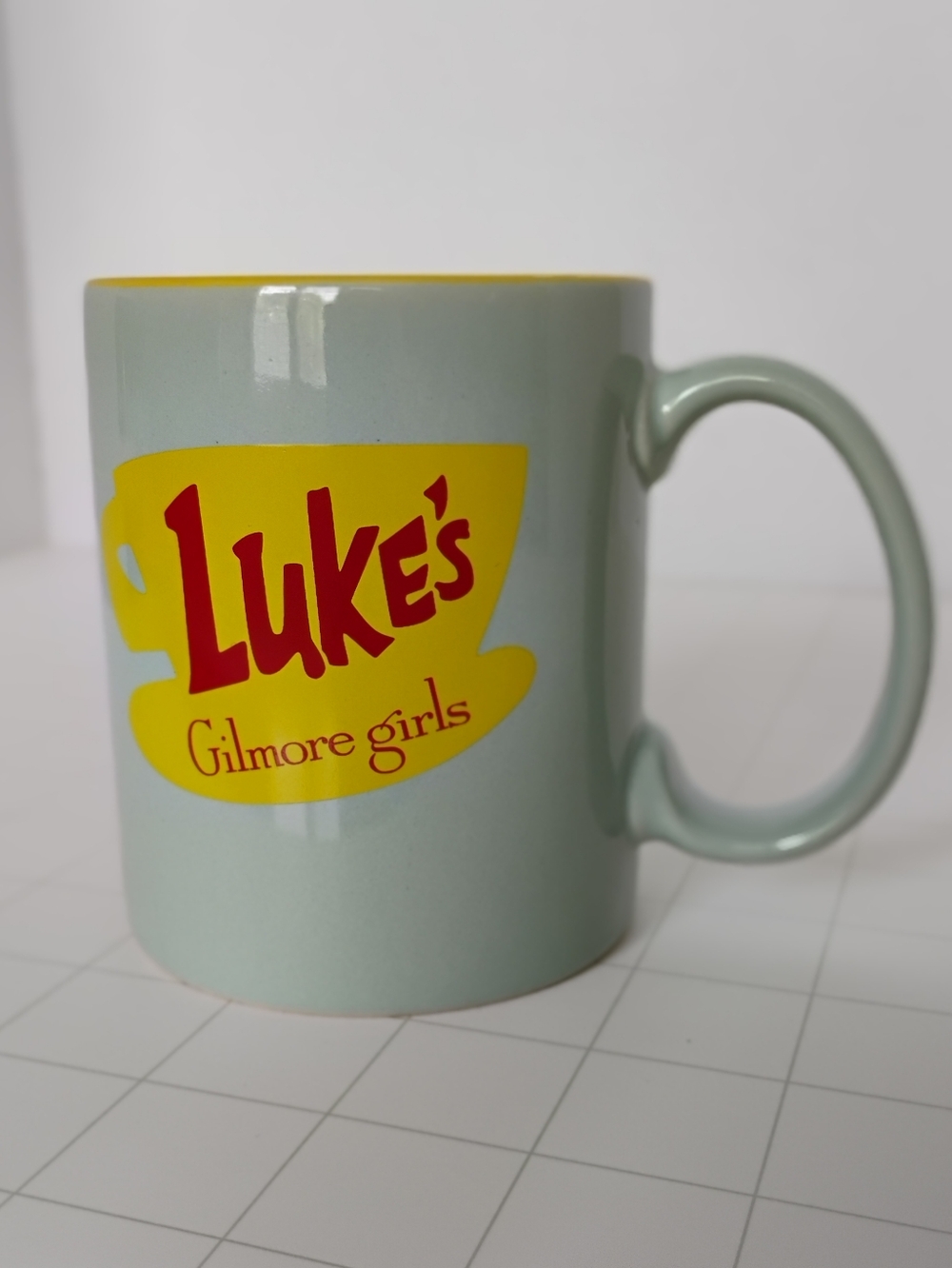 Gilmore Girls Luke's Diner Yellow-Accent Ceramic Coffee Mug